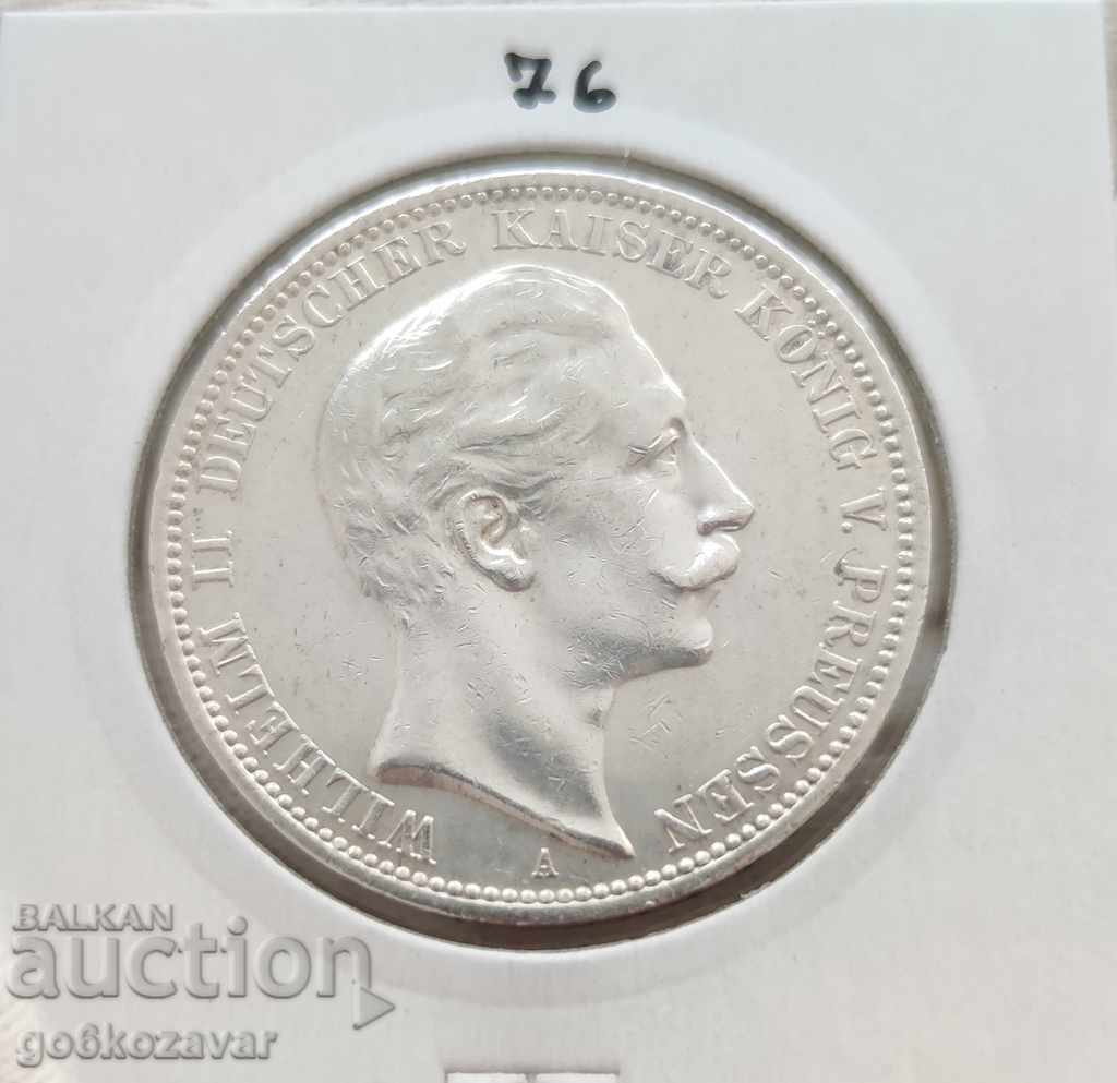 Германия Прусия 3 марки 1911г Сребро !