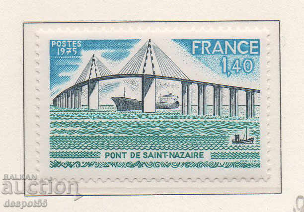 1975. France. Opening of St. Nazaire Bridge.