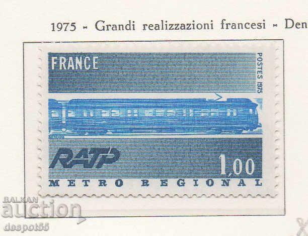 1975. Franța. Serviciu regional de metrou expres.