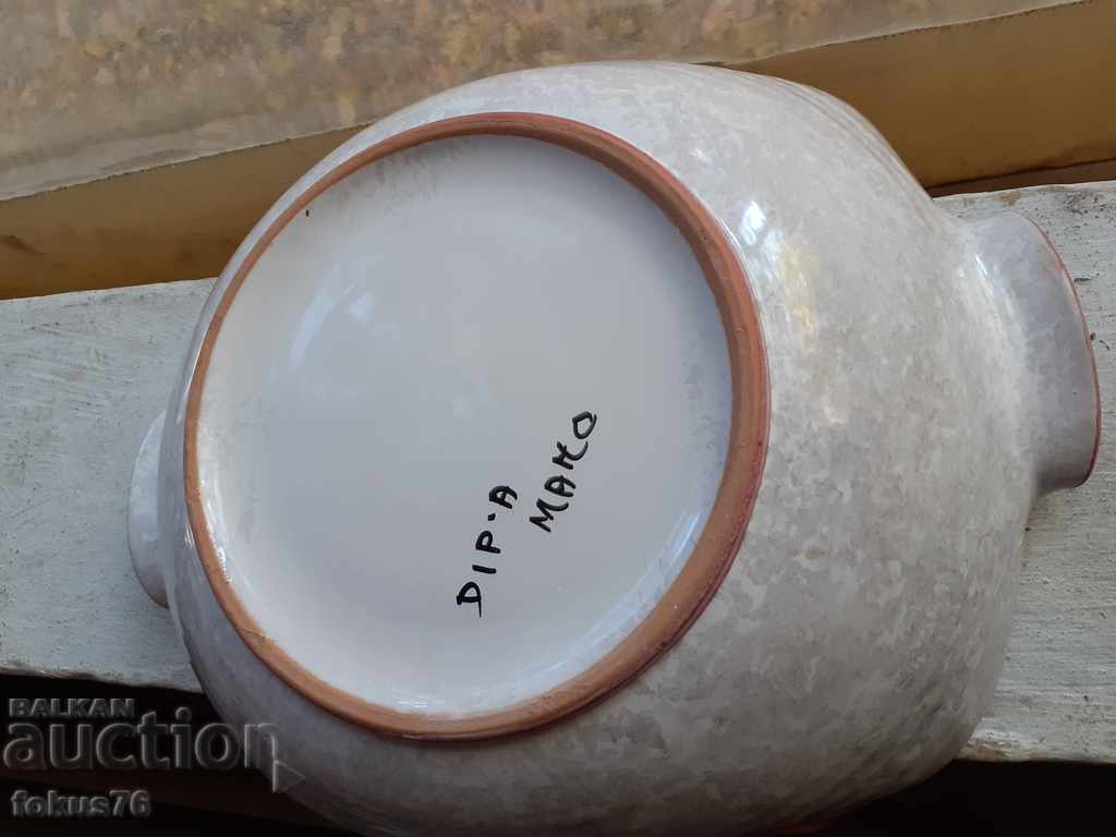 Auction Beautiful plateau of Italian ceramics Dip A Mano Auction Beautiful plateau of Italian ceramics Dip A Mano