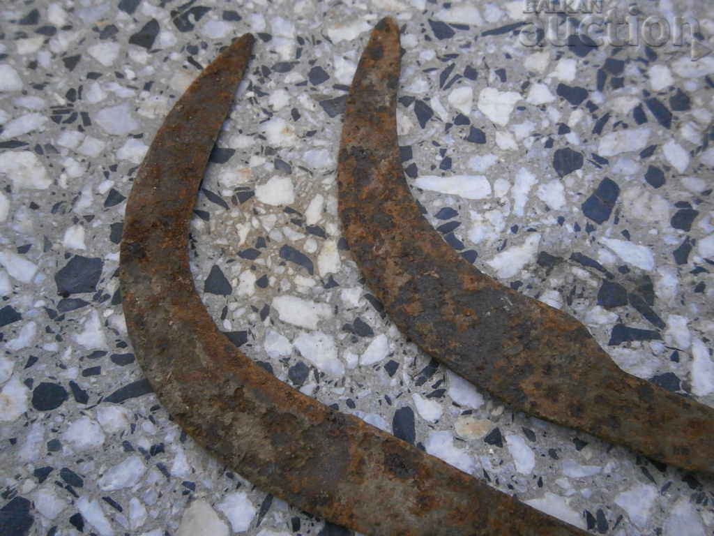 Delivery of antique kosher SMALL KNIFE hand forged lot Delivery of antique kosher SMALL KNIFE hand forged lot