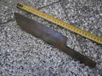 Old forged KNIFE CUTTER blade, wrought iron