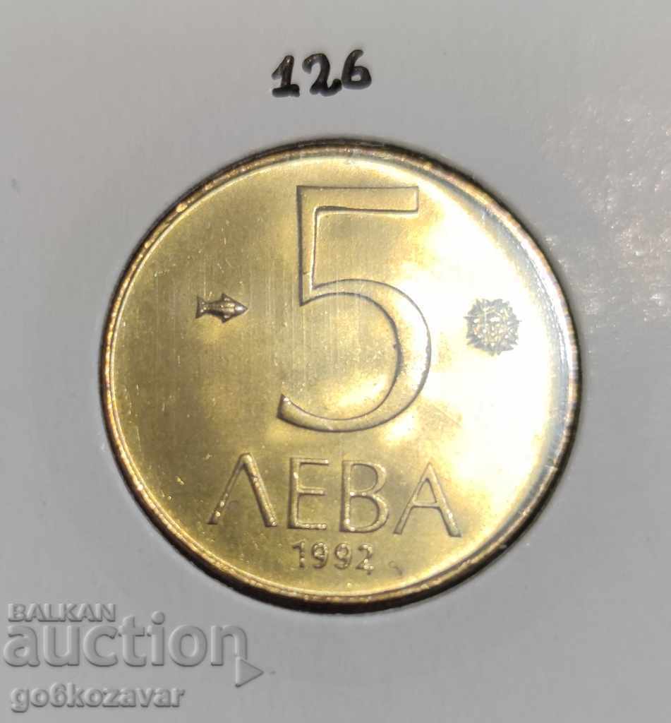 Bulgaria 5 BGN 1992 UNC