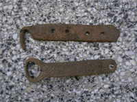 antique wrought iron lock latch