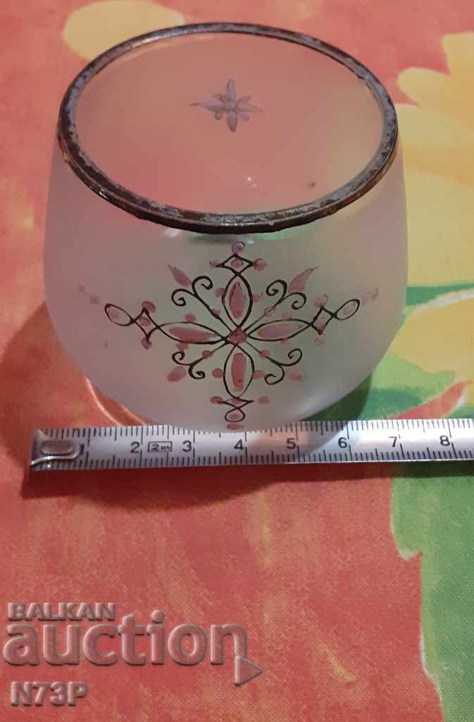 CANDLEHOLDER GLASS. HANDMADE. - 5 CANDLEHOLDER GLASS. HANDMADE. - 5