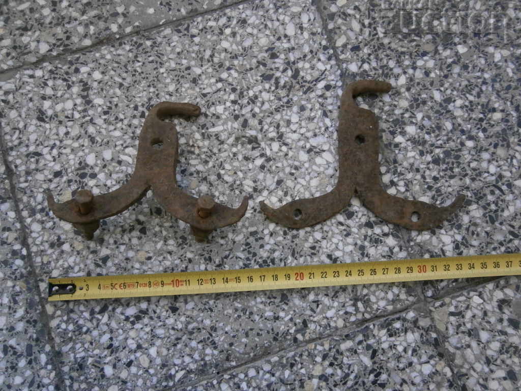 antique wrought iron hinges lock latch lot