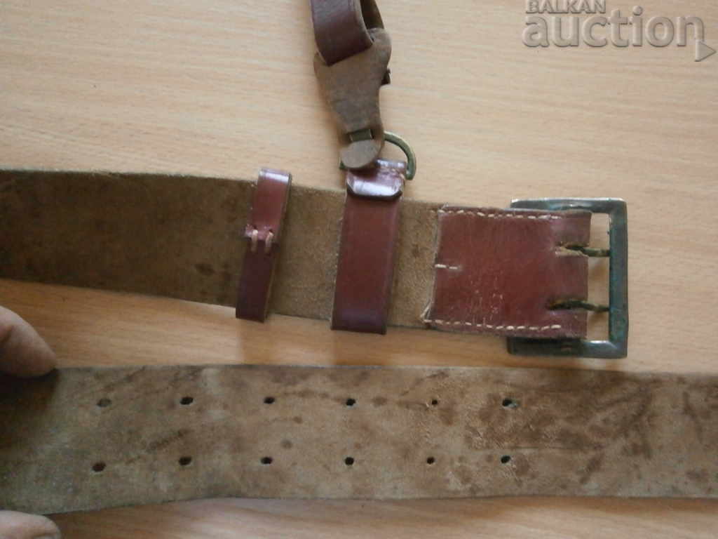 red staff officer's belt with protube - 6 red staff officer's belt with protube - 6