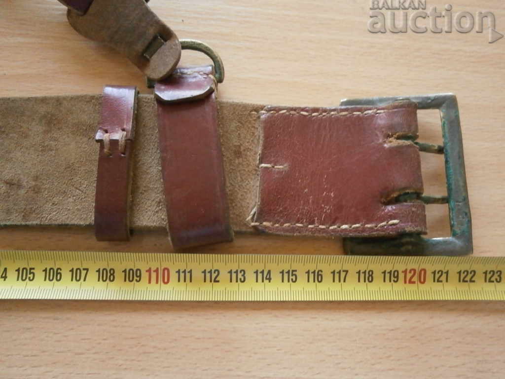 red staff officer's belt with protube - 7 red staff officer's belt with protube - 7