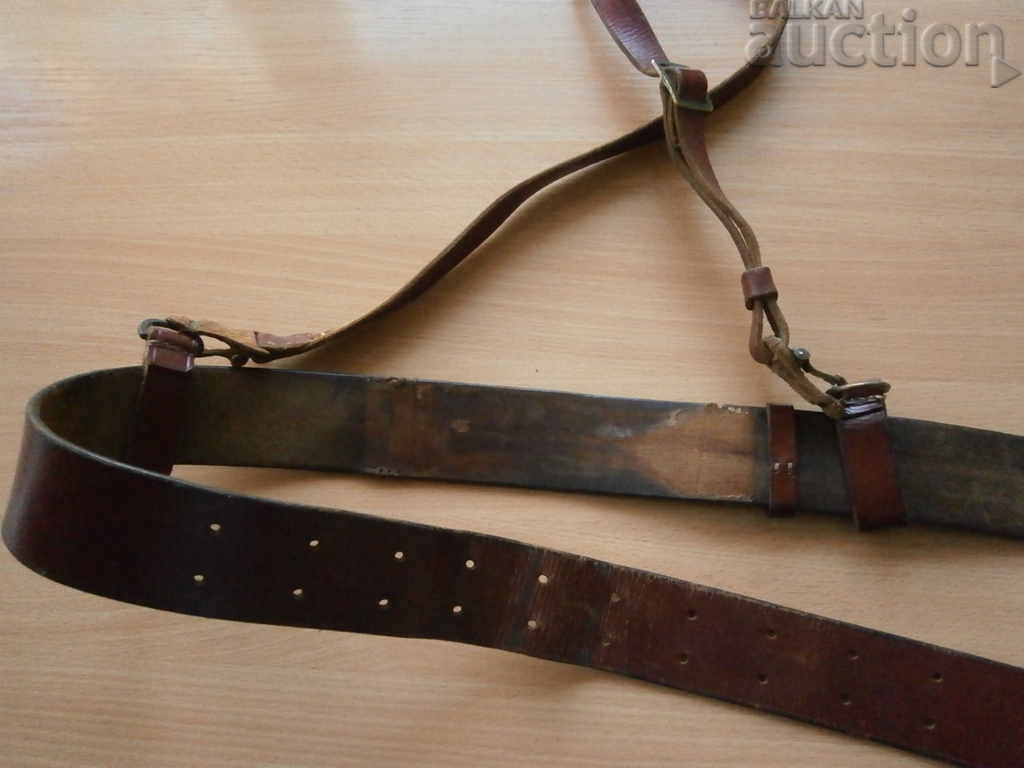 red staff officer's belt with protube - 6 red staff officer's belt with protube - 6