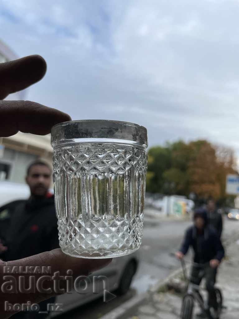 10737. OLD SERVICE GARAPHA AND GLASSES SOLID GLASS - 5 10737. OLD SERVICE GARAPHA AND GLASSES SOLID GLASS - 5