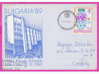 271918 / Bulgaria FDC 1989 To a participant in St. Phil's exhibition