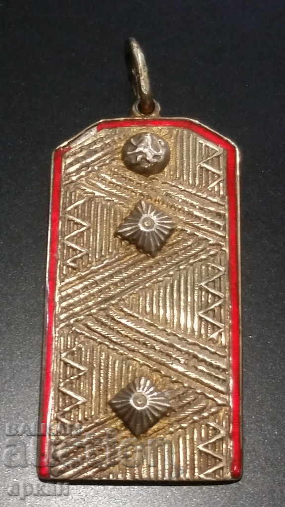 Auction Kingdom of Bulgaria Ferdinand - prize epaulette with enamel Auction Kingdom of Bulgaria Ferdinand - prize epaulette with enamel