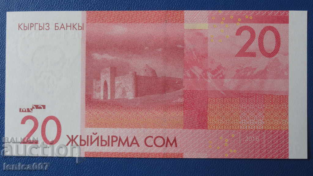 Delivery of Kyrgyzstan 2016 - 20 som UNC Delivery of Kyrgyzstan 2016 - 20 som UNC