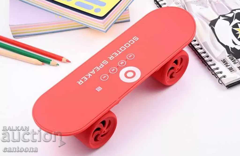Difuzor skateboard coloană Bluetooth Scooter BT03 cu preț 18.98 BGN | € 9.70 Difuzor skateboard coloană Bluetooth Scooter BT03 cu preț 18.98 BGN | € 9.70