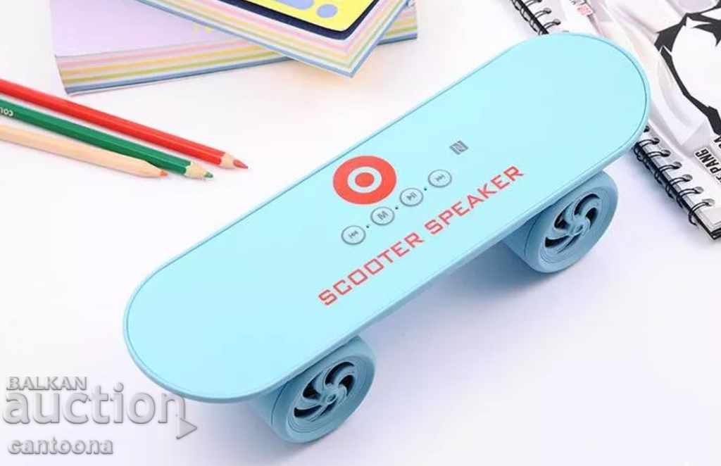 Licitație Difuzor skateboard coloană Bluetooth Scooter BT03 Licitație Difuzor skateboard coloană Bluetooth Scooter BT03