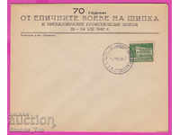 272190 / Bulgaria FDC 1947 Vr "St. Nikola" Shipka TP station