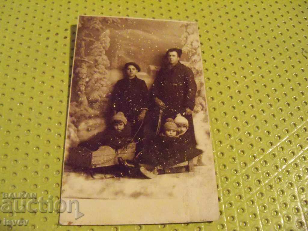 Very beautiful old postcard-photo on a unique winter theme with price 25.00 BGN | € 12.78
