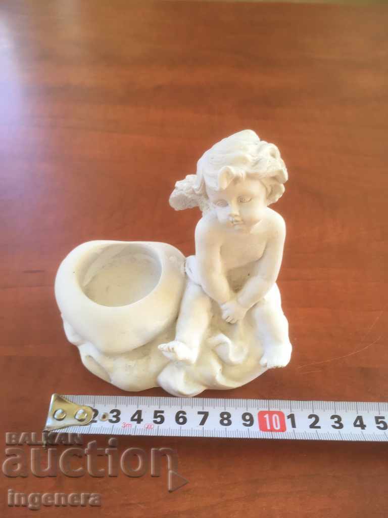 CANDLEHOLDER ANGEL POLYRESIN NEW with price 5.50 BGN | € 2.81 CANDLEHOLDER ANGEL POLYRESIN NEW with price 5.50 BGN | € 2.81