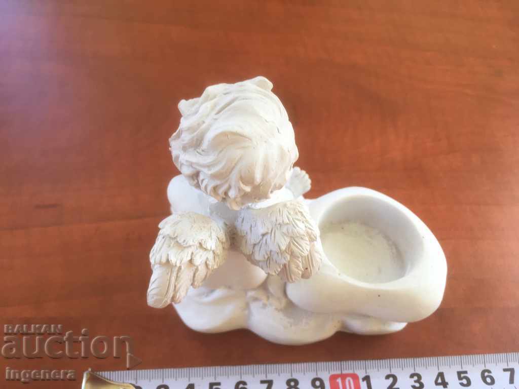 CANDLEHOLDER ANGEL POLYRESIN NEW - 5 CANDLEHOLDER ANGEL POLYRESIN NEW - 5