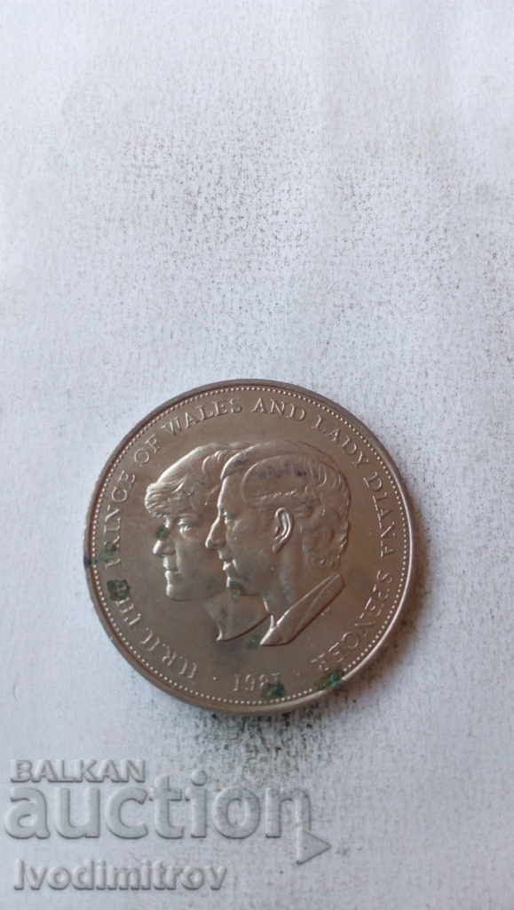 Great Britain 25 pence 1981 The wedding of Prince Charles and Diana