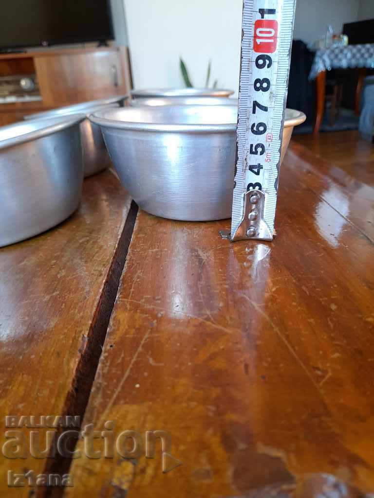 Auction Old aluminum bowl, bowls, bowls Auction Old aluminum bowl, bowls, bowls