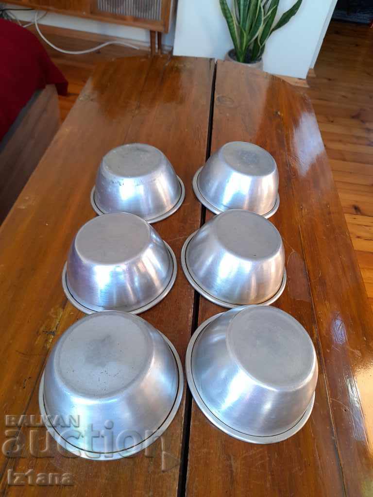 Old aluminum bowl, bowls, bowls - 5 Old aluminum bowl, bowls, bowls - 5