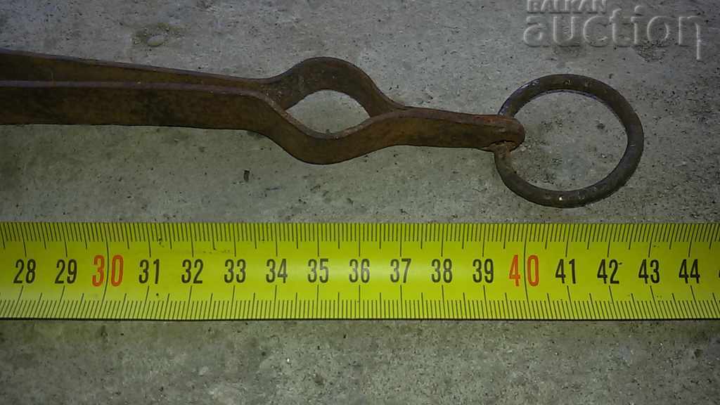 Auction Old PRIMITIVE hand forged dilaf curling iron wrought iron Auction Old PRIMITIVE hand forged dilaf curling iron wrought iron