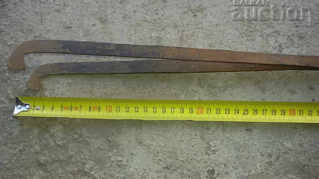 Delivery of Old PRIMITIVE hand forged dilaf curling iron wrought iron Delivery of Old PRIMITIVE hand forged dilaf curling iron wrought iron