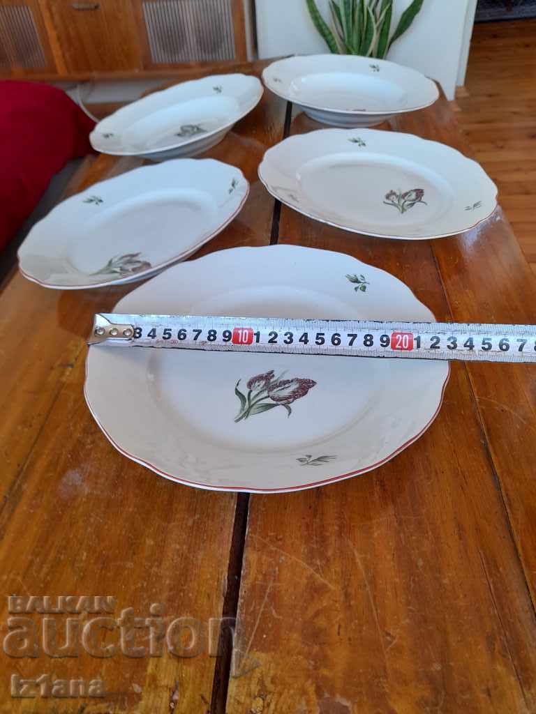 Veche vase de porțelan, plăci - 5