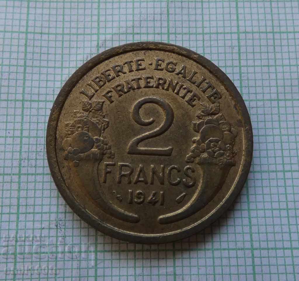 2 franci 1941 Franta