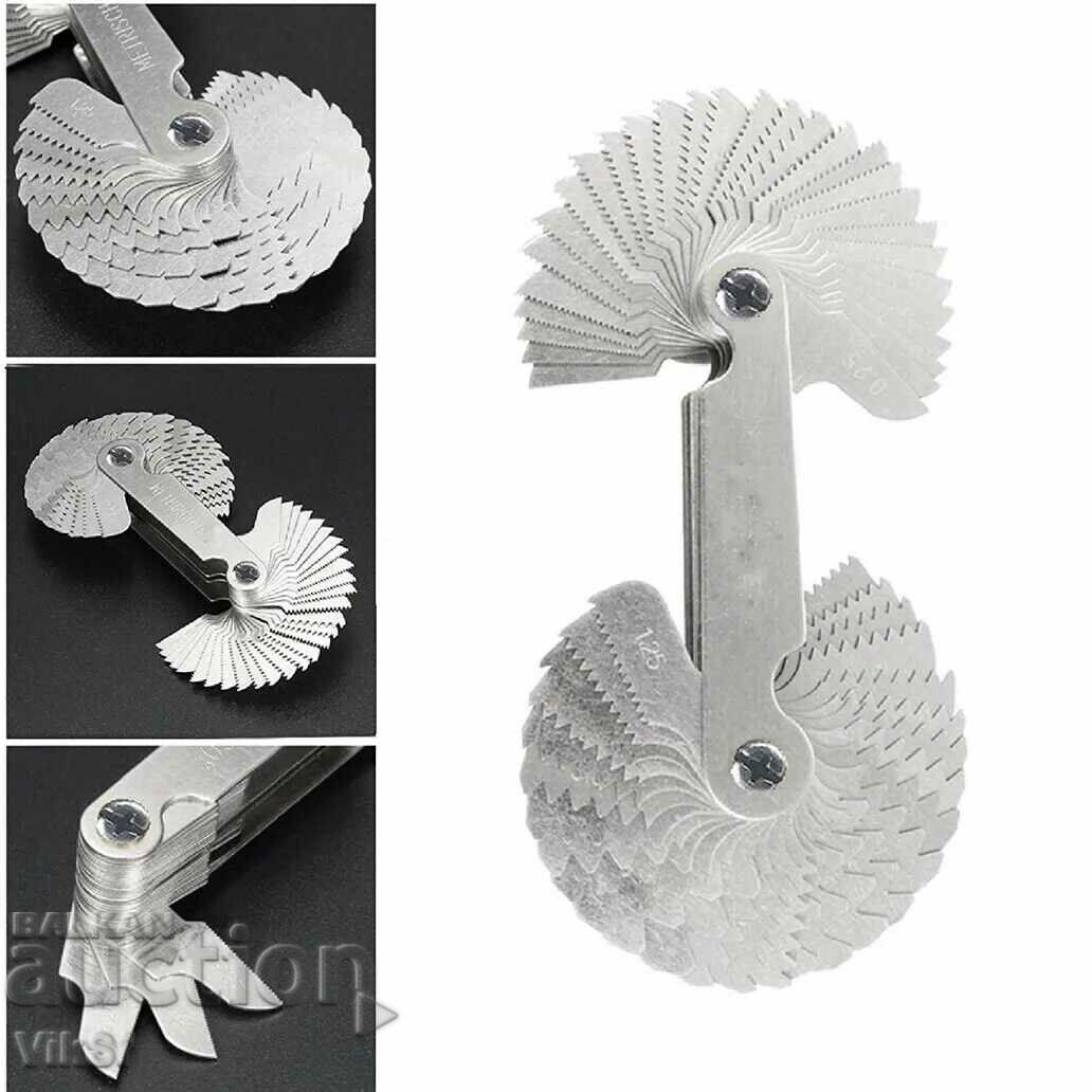 Auction  Thread gauge (Whitworth 55° threads) with 52 plates