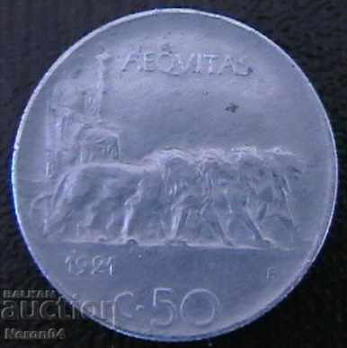 50 центисими 1921, Италия