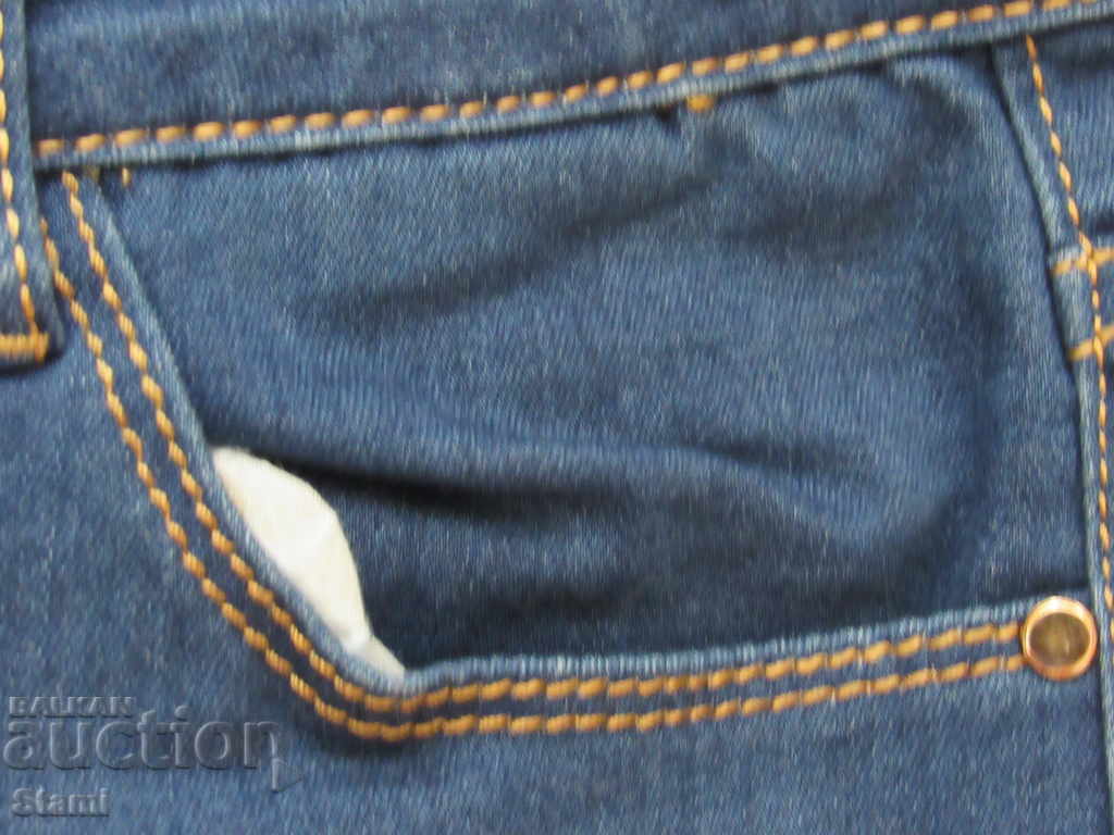 Blugi slim dama indigo DANPAISI, marimea 30 - 6