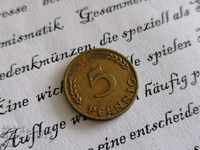 Κέρμα - Γερμανία - 5 pfennigs 1949; Σειρά F