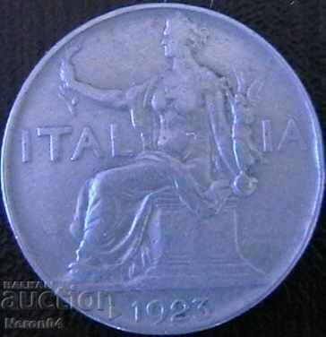 1 lira 1923, Italia