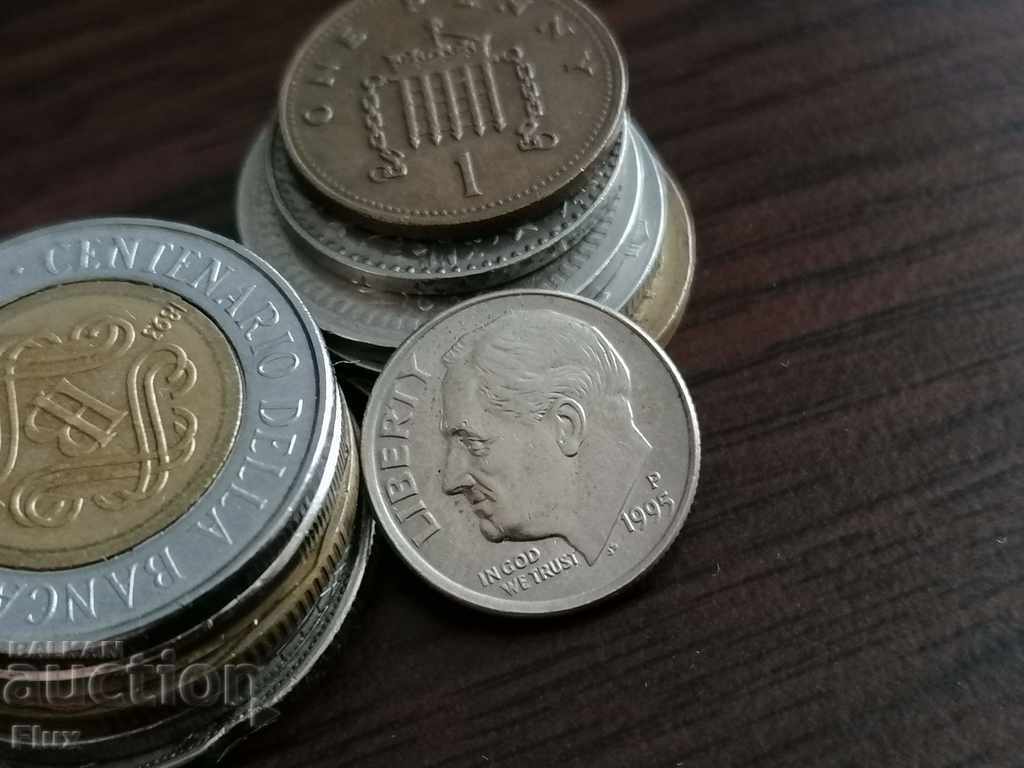 Coin - USA - 1 dime 1995 with price 1.00 BGN | € 0.51 Coin - USA - 1 dime 1995 with price 1.00 BGN | € 0.51