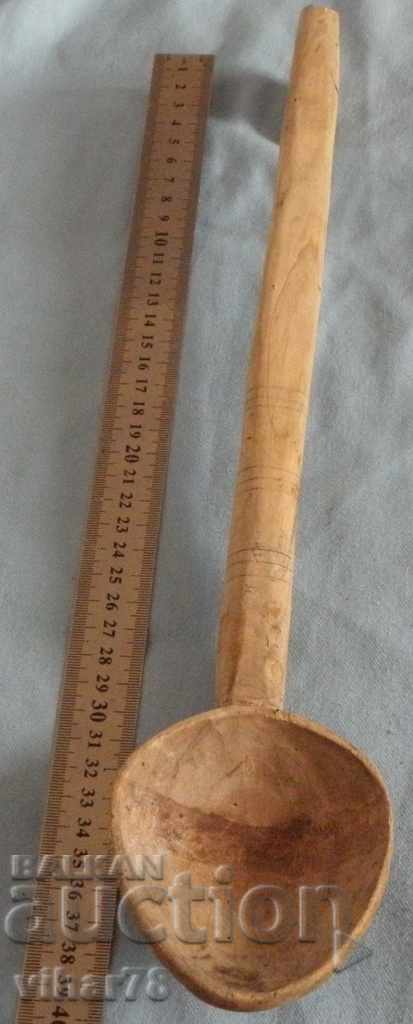 old wooden spoon with price 19.99 BGN | € 10.22 old wooden spoon with price 19.99 BGN | € 10.22