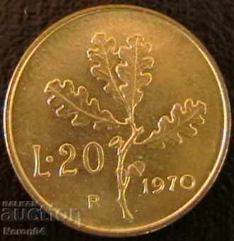 20 GBP 1970, Italia