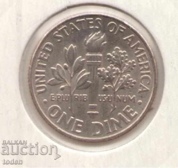 -United States-1 Dime-2016 P-KM# 195a-Roosevelt Dime with price 0.50 BGN | € 0.26 -United States-1 Dime-2016 P-KM# 195a-Roosevelt Dime with price 0.50 BGN | € 0.26