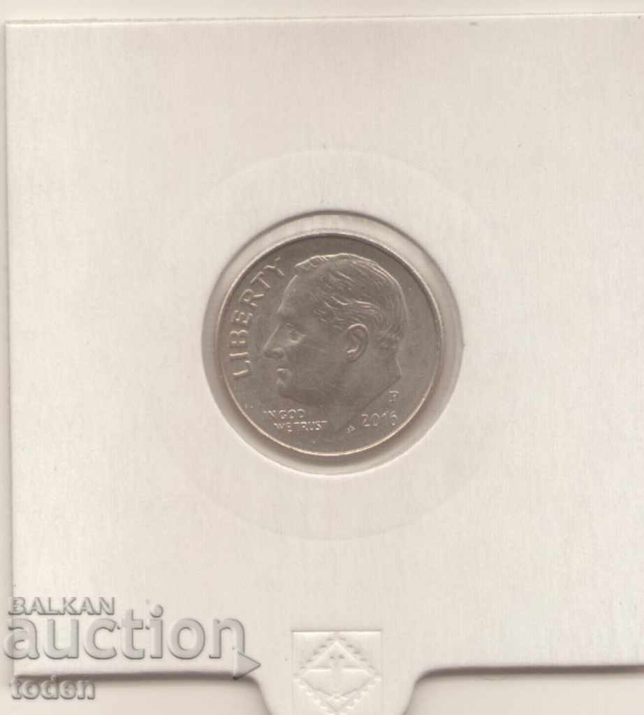 Auction -United States-1 Dime-2016 P-KM# 195a-Roosevelt Dime Auction -United States-1 Dime-2016 P-KM# 195a-Roosevelt Dime