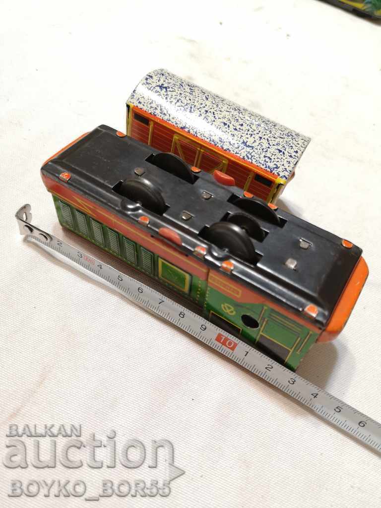 Auction  Metal Toy Train with Wagon