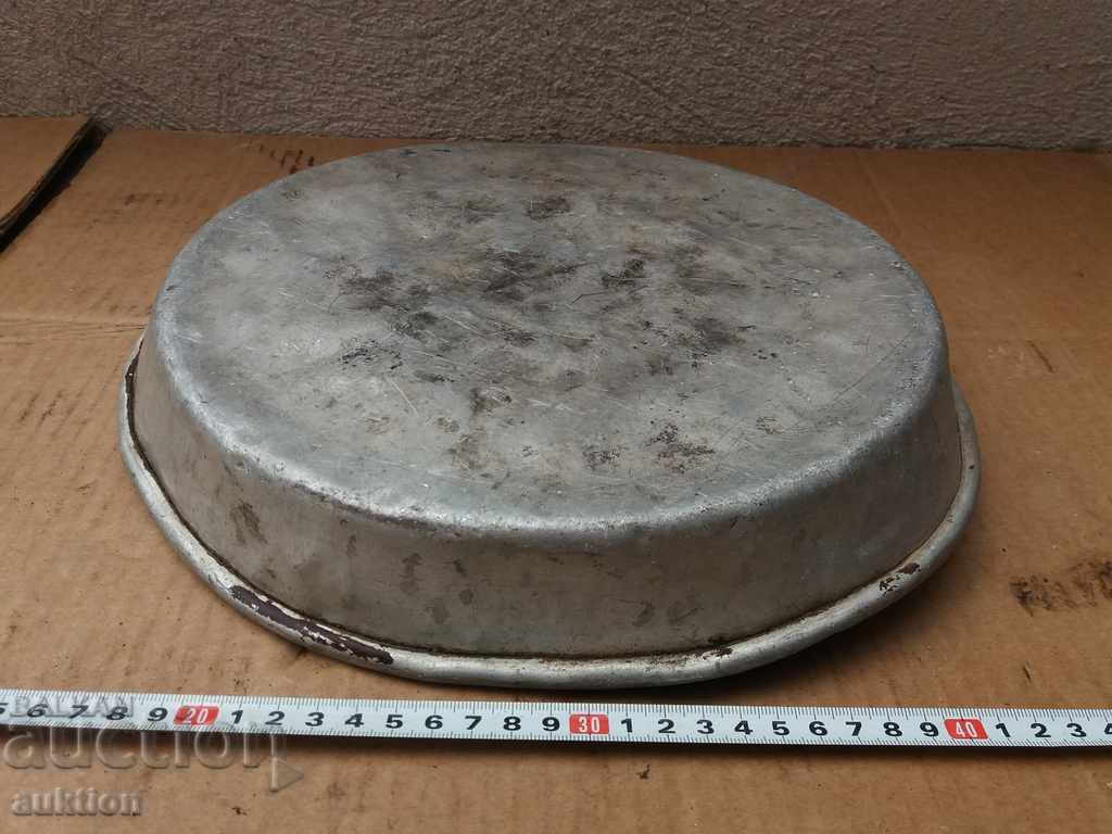 ΠΑΛΙΟΣ ΤΑΨΙ ΑΛΟΥΜΙΝΙΟΥ ΓΙΑ ΠΙΤΑ, ΤΟΥΡΤΕΣ - 7