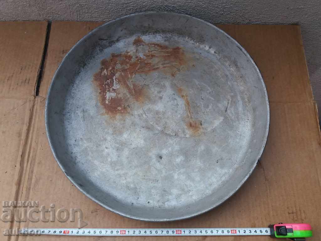 Παράδοση ΠΑΛΙΟ ΜΕΓΑΛΟ ΤΑΨΙ ΑΛΟΥΜΙΝΙΟΥ ΓΙΑ ΠΙΤΑ, ΤΟΥΡΤΕΣ ΚΛΠ.