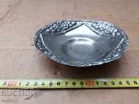 OLD MASSIVELY SILVER BOWL, TRAY