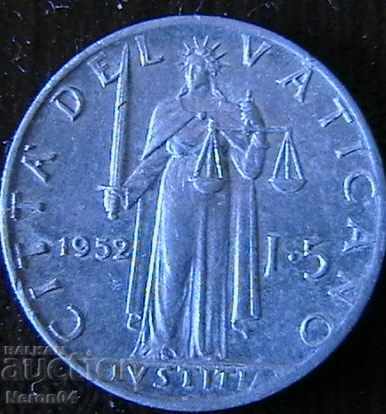 5 lire 1952, Vatican