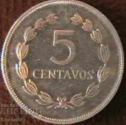 5 центаво 1987, Салвадор