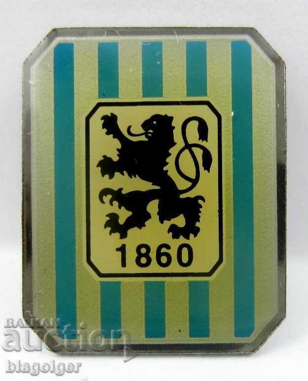 SOCCER BADGE-FC MUNICH 1860 GERMANY-RARE BADGE