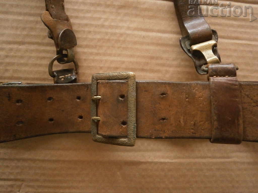 brown combat officer's belt with protube with price 61.00 BGN | € 31.19
