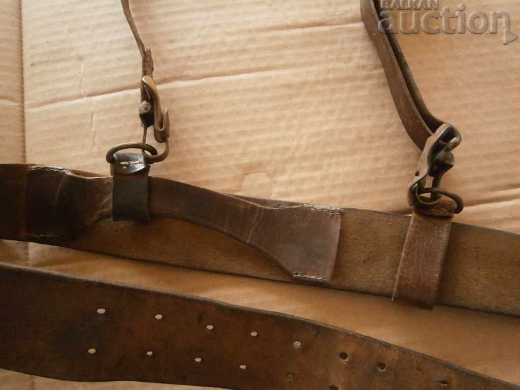 brown combat officer's belt with protube - 5