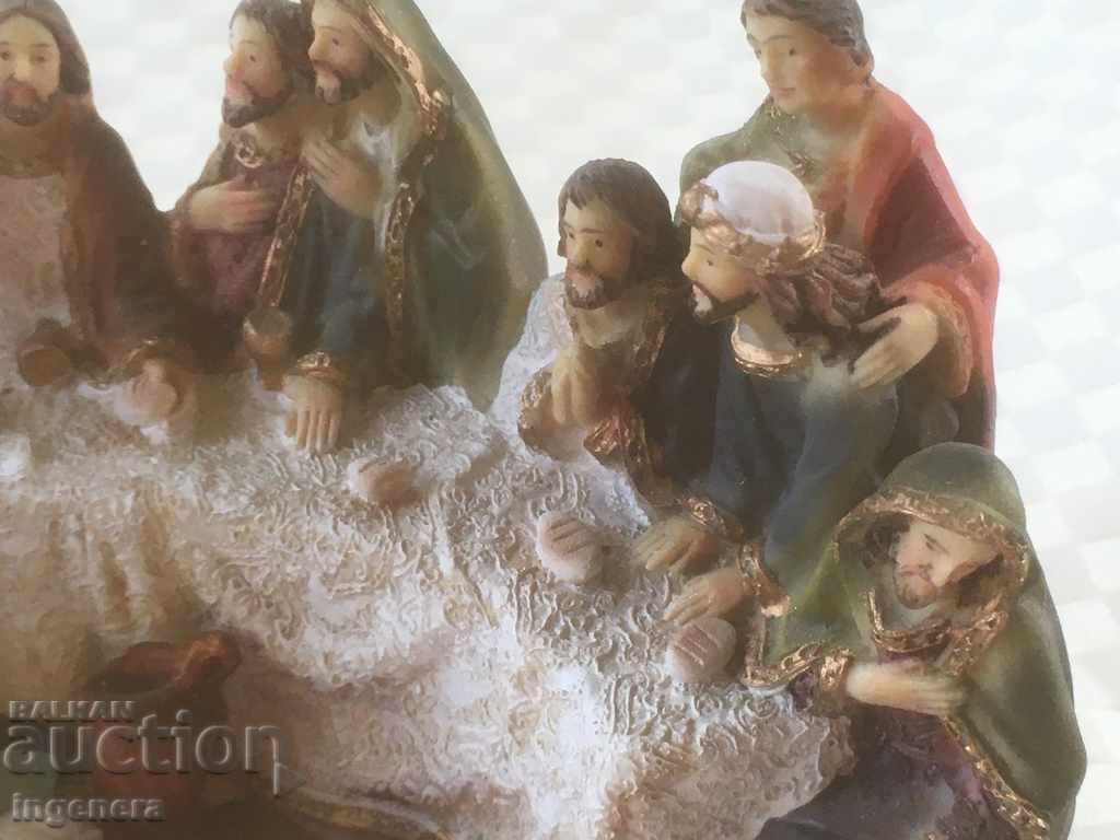 STATUTE SCULPTURE FIGURE-CHRISTMAS THE SECRET DINNER NEW - 5 STATUTE SCULPTURE FIGURE-CHRISTMAS THE SECRET DINNER NEW - 5